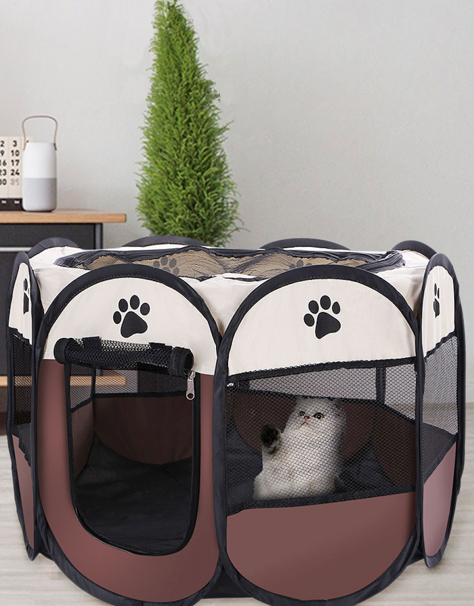 ペット用折りたたみサークル 八角形 屋内屋外用