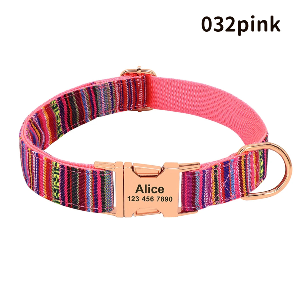 世界でひとつ！ワンちゃん用首輪 名前入りサービス【無料刻印】