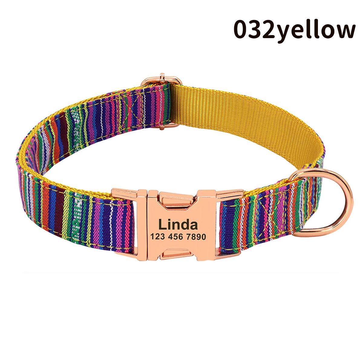 世界でひとつ！ワンちゃん用首輪 名前入りサービス【無料刻印】