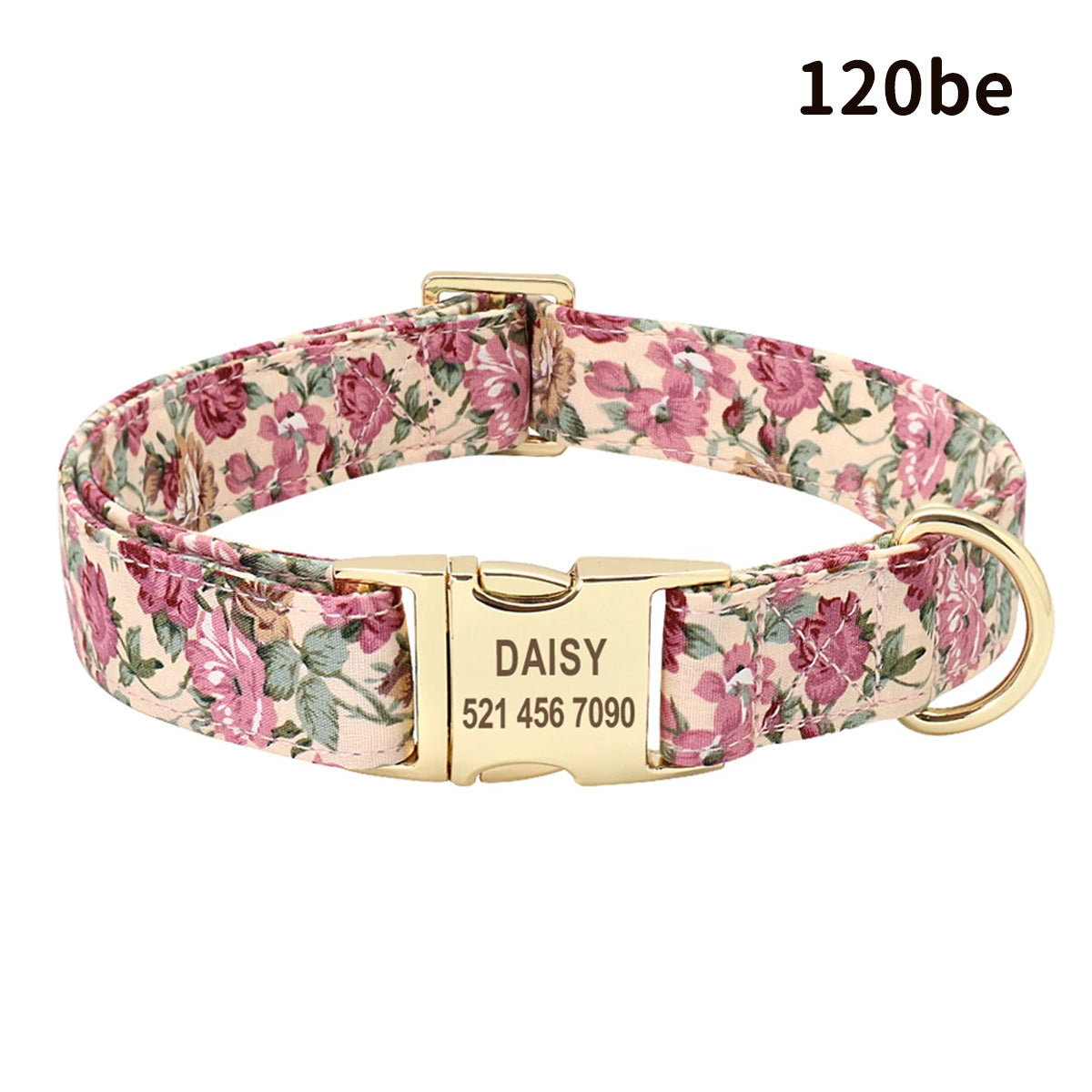 世界でひとつ！ワンちゃん用首輪 名前入りサービス【無料刻印】