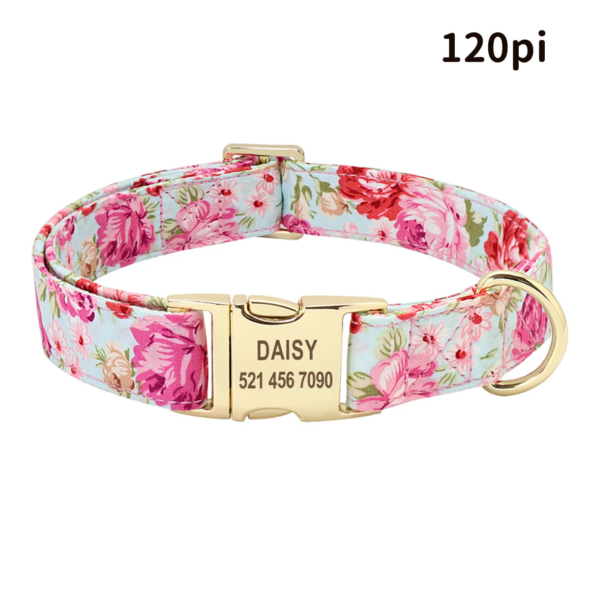 世界でひとつ！ワンちゃん用首輪 名前入りサービス【無料刻印】