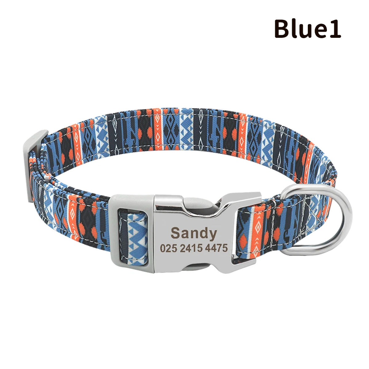 世界でひとつ！ワンちゃん用首輪 名前入りサービス【無料刻印】