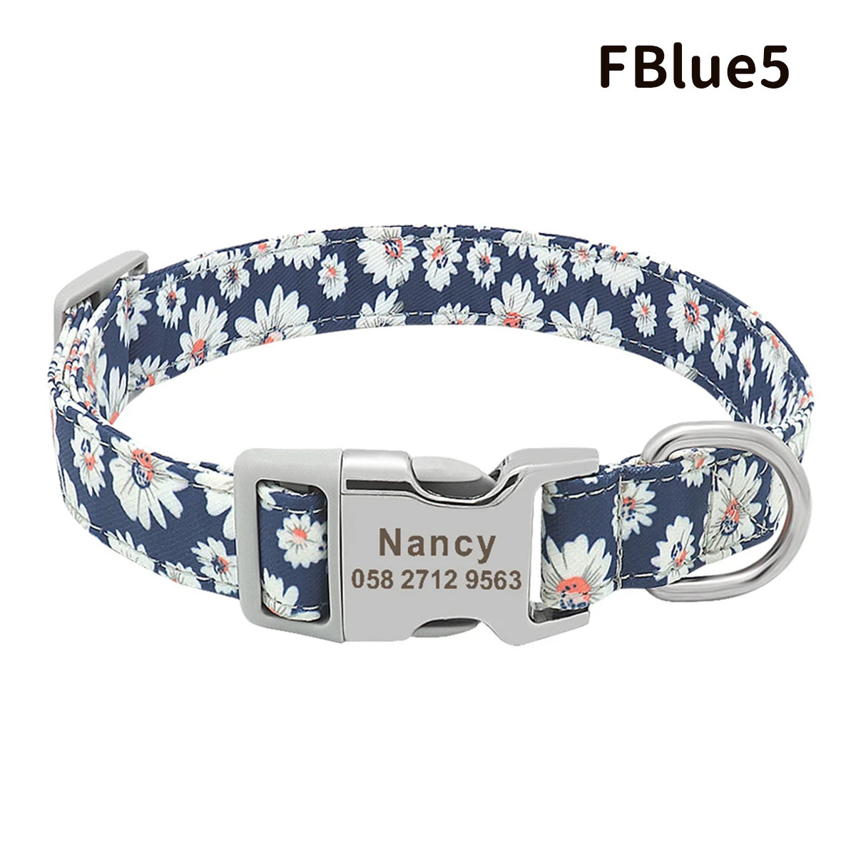 世界でひとつ！ワンちゃん用首輪 名前入りサービス【無料刻印】