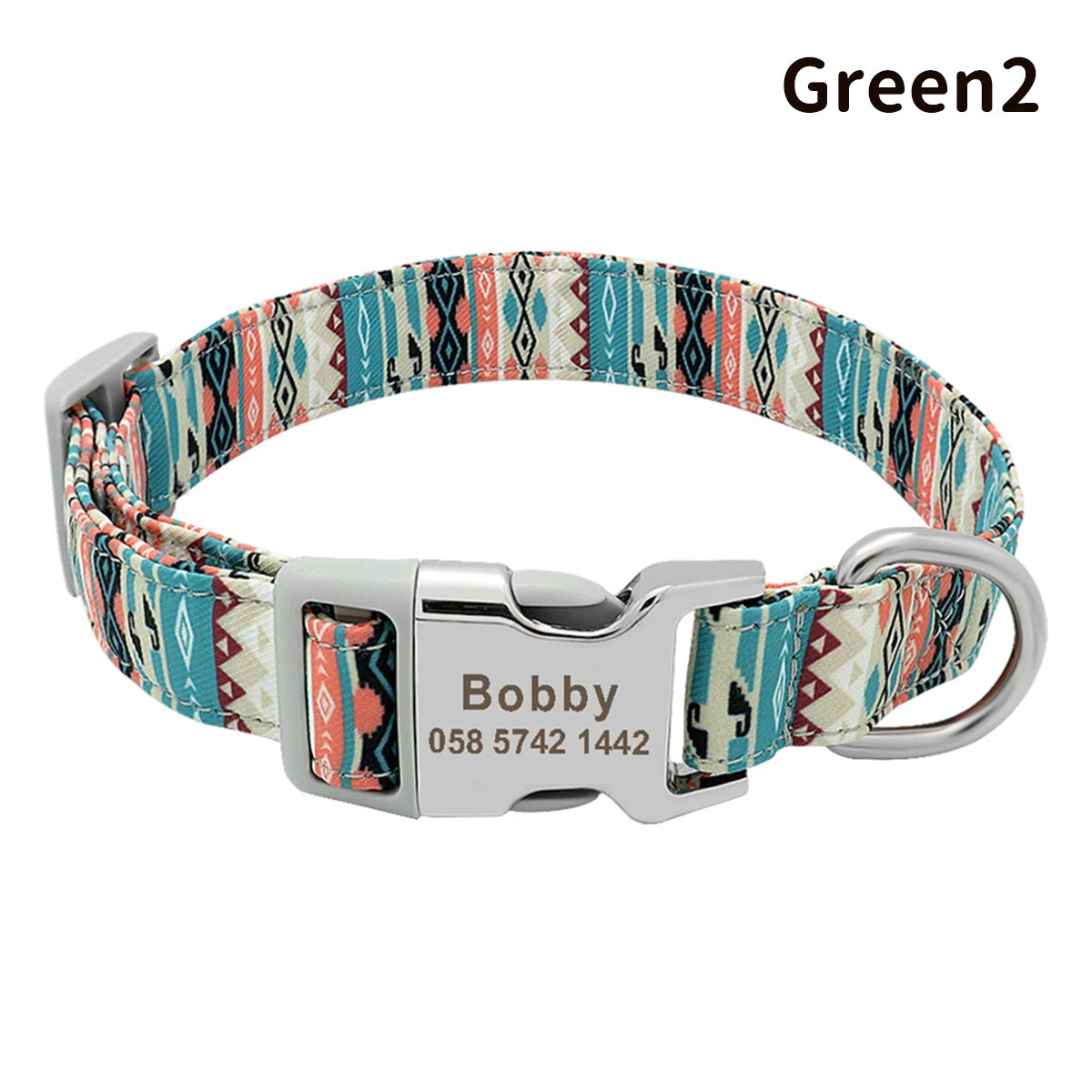 世界でひとつ！ワンちゃん用首輪 名前入りサービス【無料刻印】