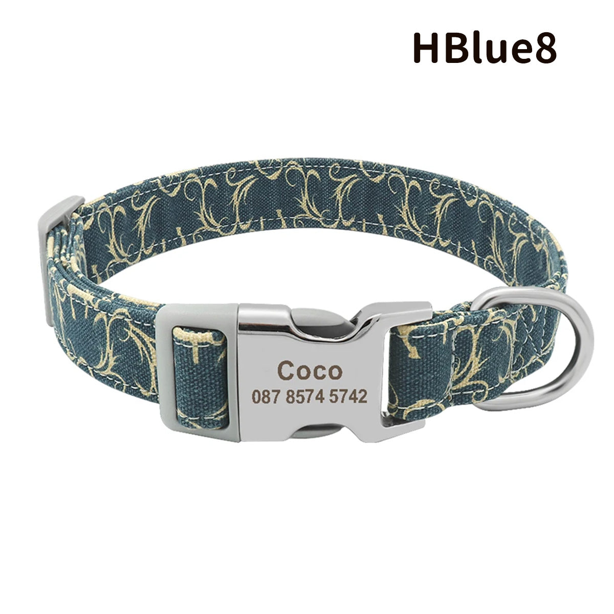 世界でひとつ！ワンちゃん用首輪 名前入りサービス【無料刻印】