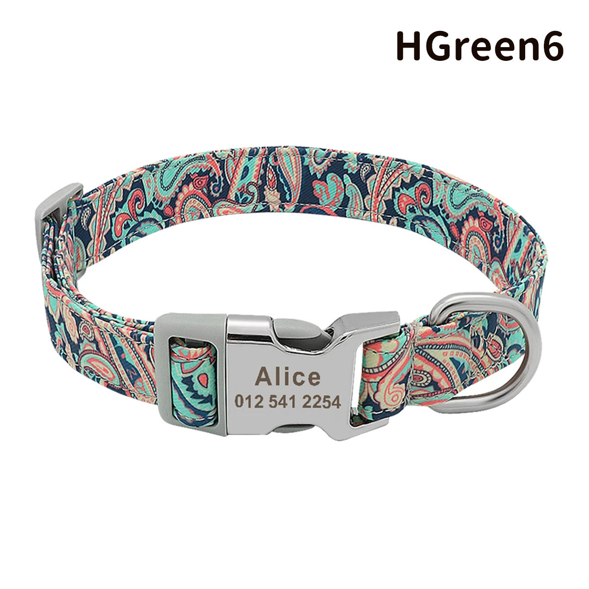 世界でひとつ！ワンちゃん用首輪 名前入りサービス【無料刻印】